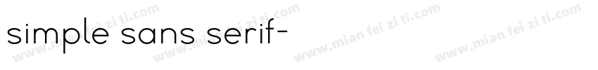 simple sans serif字体转换